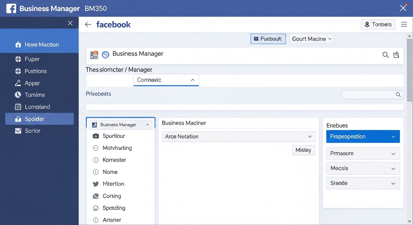 giao-dien-trinh-quan-ly-doanh-nghiep-facebook-bm350-1 Khái niệm BM350 là gì trong hệ thống Facebook Ads