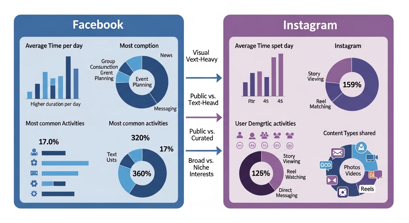 So sánh hành vi người dùng trên Facebook và Instagram trong chiến lược digital marketing đa kênh
